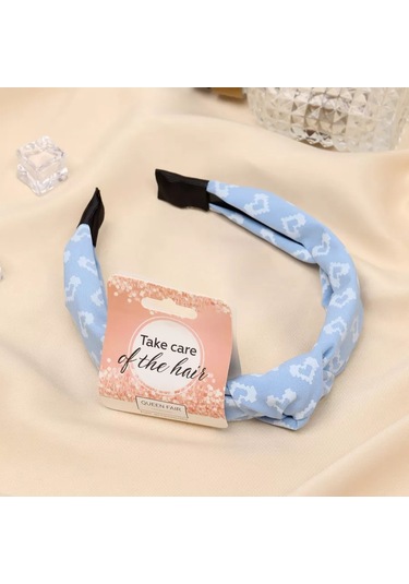 Queen Fair Jones Saç Bandı Şekilli, 2,5 Cm 257091607 Açık Mavi