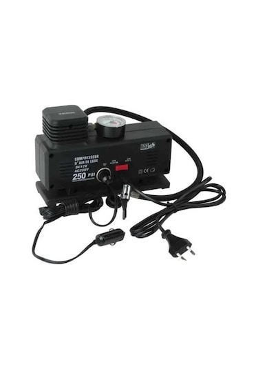 220 Volt-12 Volt 250 Psi Kompresör Lastik Hava Şişirme Oto Pompas