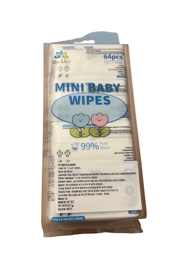 Mini Bebek Islak Mendili 8x8 8'li set