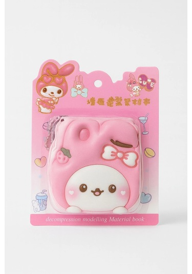My Melody Not Defteri Zincirli Anahtarlık Hediyelik Defter Puf Kapak Pembe