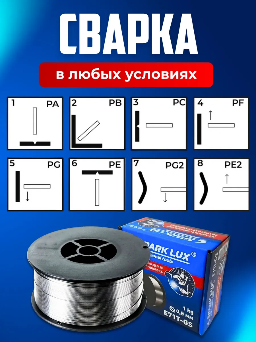 Spark Lux Gaz Gerektirmeyen Gazsız Kaynak Teli 0,8 Mm 1 Kg 396802730
