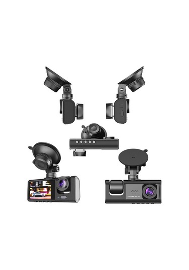 Createtech 1080p Dvr Araç Kamerası, Ön + Arka Kameralı, 2 İnç Ekran, G Sensörlü Kaydedici