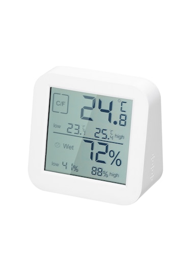Ximistore9 Çift Ekranlı Dijital Termometre Ve Nem Ölçer - Lcd Dokunmatik Ekranlı, Geri Sayım Saati