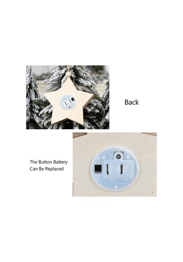 Monyee Led Işıklı Ahşap Yıldız Asağı - Ev Dekorasyonu, Yumuşak Işık, Pratik Ve Yenilikçi Tasarım