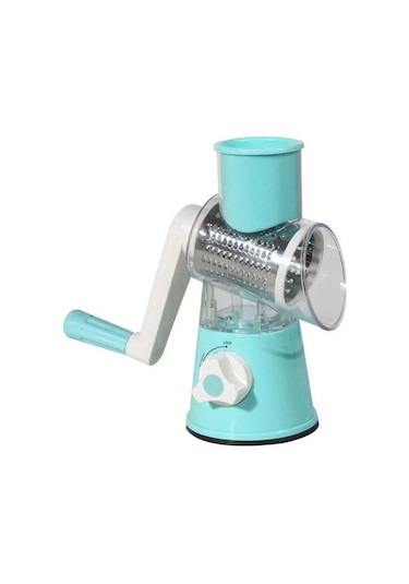 Çok Fonksiyonlu Sebze Kesici Yuvarlak Dilimleyici Mutfak Rulo Aletleri Alet Doğrayıcı Patates Havuç Peynir Rendeleyici Mutfak Robotu Mavi