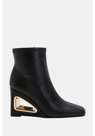 Katy Perry The Hollow Wedge Kadın Siyah Oyuklu Bot Siyah