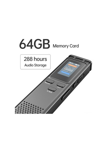 Singree K66 Dijital Ses Kaydedici: 64gb Dahili Hafıza, 288 Saat Kayıt, Renkli Tft Ekran, Yüksek Kaliteli Ses, Şarj Edilebilir Pil