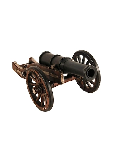 Vintage Louis Xıv Savaş Topu Nostaljik Metal Top Arabası 30cm