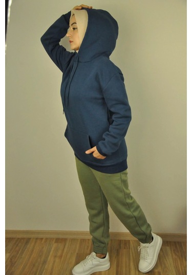 Trend Yüksek Bel Joger Eşofman Altı Yeşil