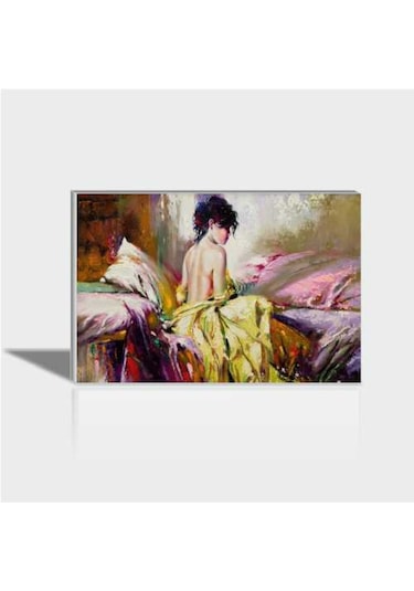 60X90 Cm Kanvasa Dijital Baskı Yağlı Boya Nü Tablo