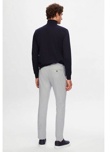 Ds Damat Regular Fit Lacivert Pamuk Karışımlı Balıkçı Yaka Triko Kazak 5HF06ORT12007 Lacivert