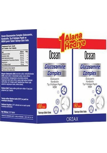 Ocean Glucosamine Complex 60 Tablet - 1 Alana 1 Hediye