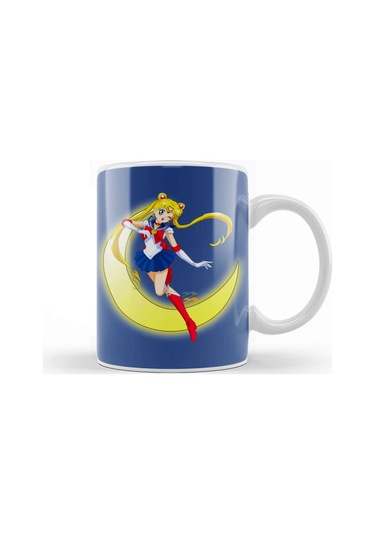 She Is The One Sailor Moon Royal Blue Kupa Bardak Porselen Karışık
