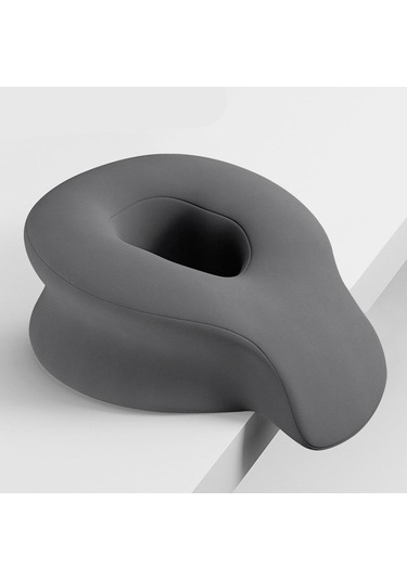Suntek Yüz Beşik Yastığı Dinlenme Rahatla Yüzük Koyu-gri Koyu Gri