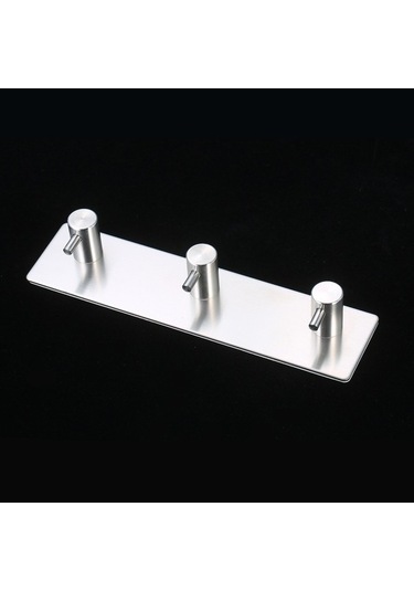 Tongxida Yapışkanlı Şapka Paslanmaz Palto Leezsing Kendinden Kanca Havlu Giysi Duvar Çelik Bornoz Banyo Askısı 3 Adet Bl Diğer