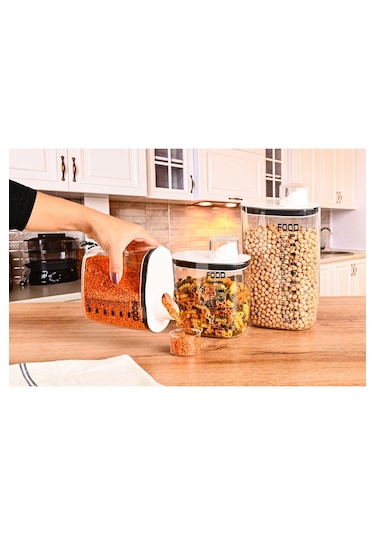 Çok Amaçlı Erzak Kabı 2100 Ml. Beyaz