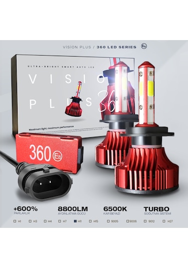 C9 360 Led Xenon Dob H11 34w 8800 Lumen