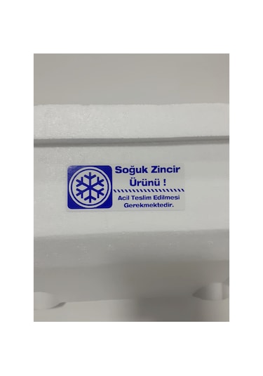 Soğuk Zincir Etiketi Soğuk Zincir Kargo Ürün Uyarı Etiketi 100 Ad