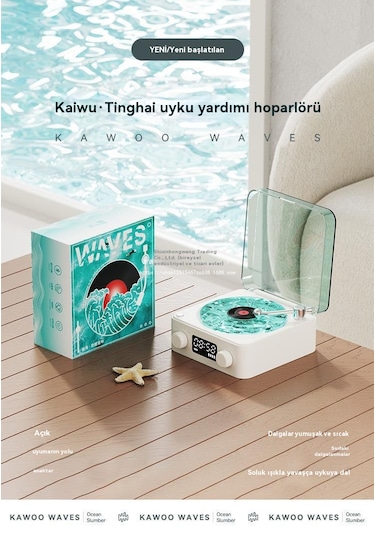 Ebedi Şans Kablosuz Bluetooth Vinil Plak Çalar-yeşil 011