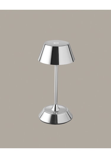 Madame Coco Bernelle Dokunmatik Abajur - 13 Cm - Silver Gri