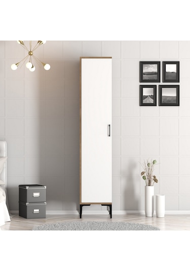 Variant Kumsal 1 Kapılı S Gardrop - Ceviz / Beyaz