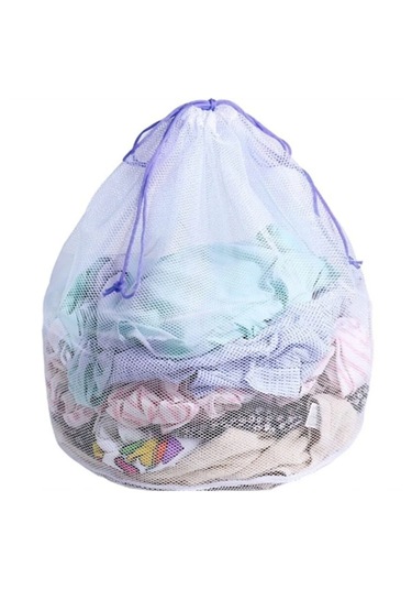 Çamaşır Yıkama Filesi Mor Ipli 40x60 Cm X Beyaz