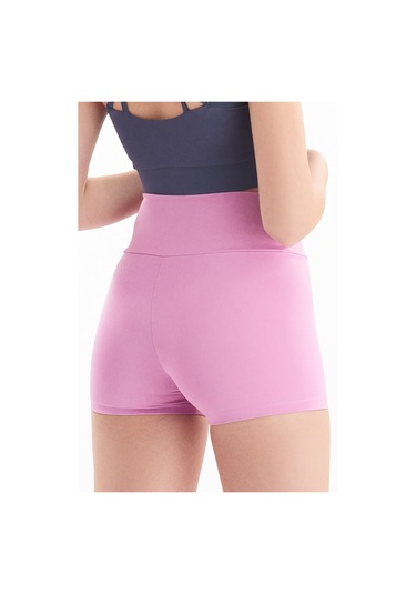 Josejuan Kadın Mini Spor Şort Tayt Yüksek Bel Sıkılaştırıcı 7400-lila Lila