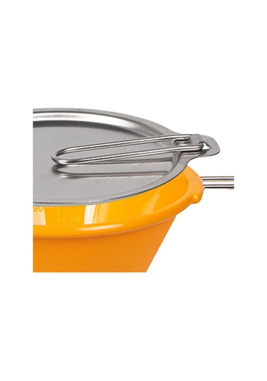 Suntek Kapaklı Kamp Kasesi 250ml Seyahat Pikniği Için Gıda Turuncu