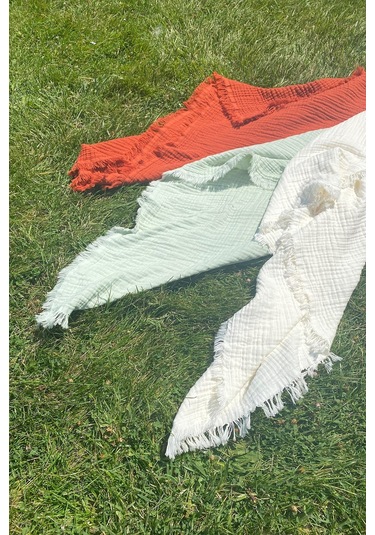 Babywom 4 Katlı Müslin Bebek-Çocuk Battaniyesi 110X110Cm- 1001 Beyaz