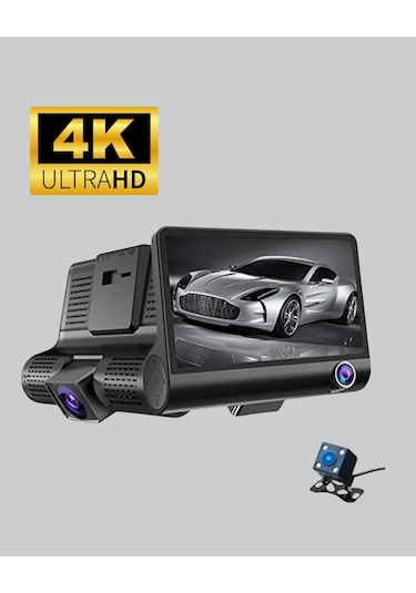170 Geniş Açılı Araç Kamerası - 4.0' Ips Ekranlı Full Hd Dvr