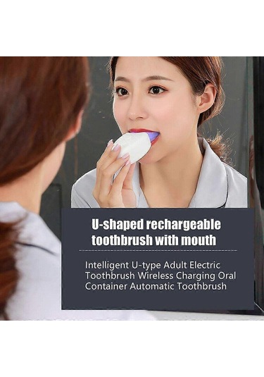 Diş Fırçası Diş Beyazlatma Nano Işık Kablosuz Otomatik 360 Elektrikli Sonic Diş Fırçası