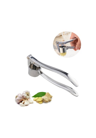 Sarımsak Pres Çinko Alaşım Kıyma Zencefil Ezici Sarımsak Gümüş Gümüş