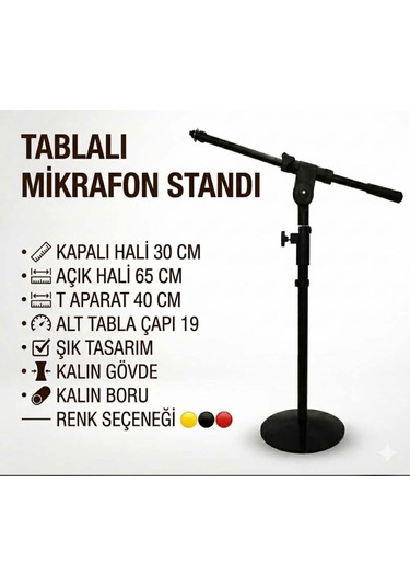 Tablalı Mikrofon Standı