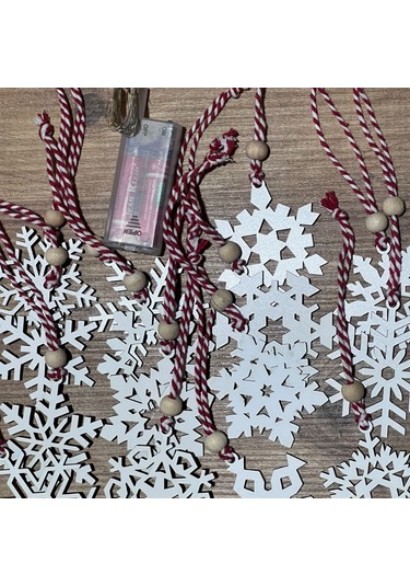 Büro Ev Partisi İçin Ahşap Yılbaşı Ağaç Süsü