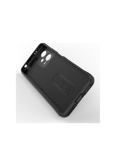 Xiaomi Redmi Note 12 5g / Note 12 5g Hindistan Sihirli Kalkan Tpu Flanel Telefon Kılıfı Şarap Kırmızısı