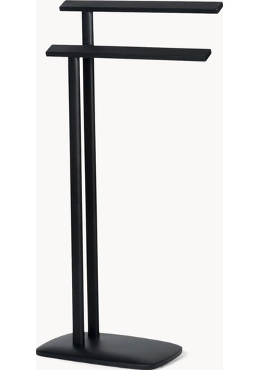 Albany Ayaklı Metal Banyo Havlu Askılığı Siyah