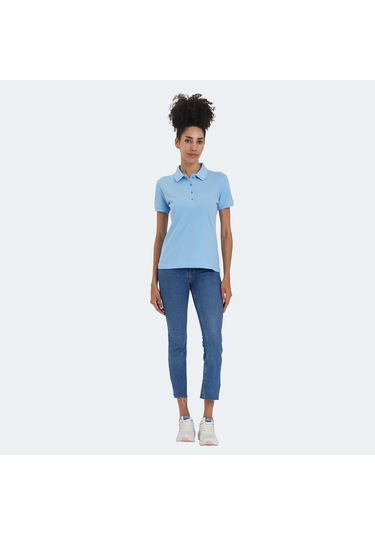 Slazenger VERA I Kadın Polo Yaka Mavi Tişört