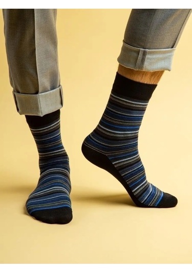 Nosko 5 Çift Uzun Yırtmaçlı Çoraplar 29425142 Mavi