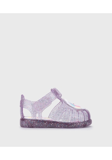 Igor S10341 Tobby Unicornio Çocuk Sandalet Simli Lila Lila