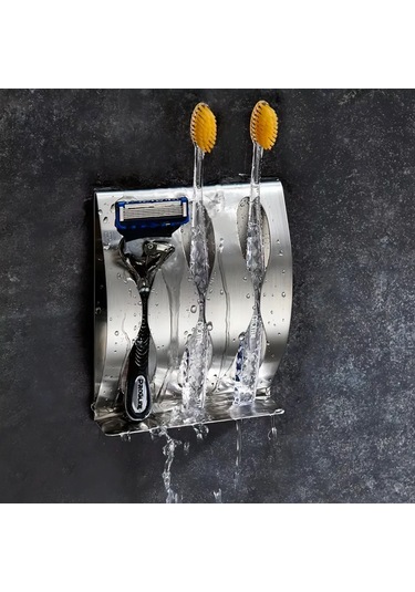 Roomstetica Duvar Tipi, Delme Gerektirmeyen Diş Fırçası Tutucu 365236846 Metal