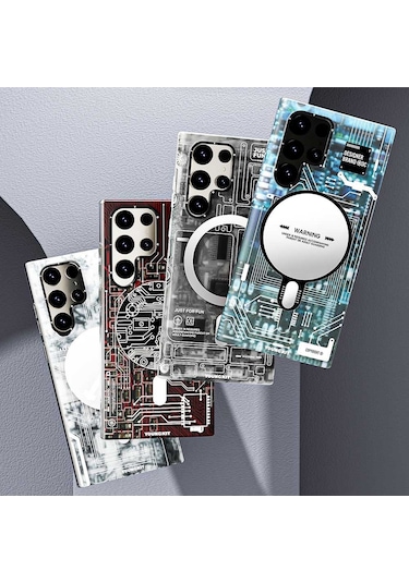 Galaxy S23 Ultra Kılıf Magsafe Şarj Özellikli YoungKit Technology Serisi Kapak