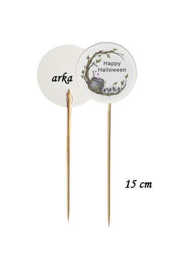 40 Parça Cadı Kazanı Cadılar Bayramı Partisi Kürdan Seti - Bardak Kase Kısa Ve Uzun Kürdan - 2