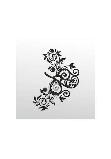 Folyo Sticker Çiçek Deseni 160cm Uzunluk Karışık Renkli