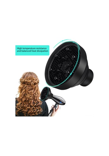 Mufunye Taşınabilir, Katlanabilir Saç Kurutma Difüzörü - Isıya Dayanıklı Silikon, Hızlı Kurutma, Seyahat İçin Pratik