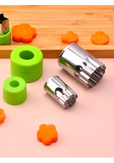 Hazdev Canape, Kurabiye Ve Sebze Dilimleme İçin Kalıp Seti 236045220 Yeşil