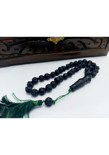 Miski Amber Balina Kusmuğu Küre Kesim Tesbih 10x10 26.5gr