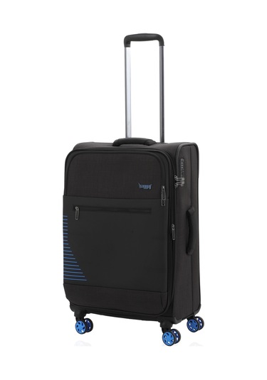 Baggaj V2412 Super Lıght Valiz Gri Set Siyah