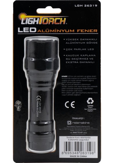 Lightorch Lgh26319 Pilli Alüminyum El Feneri 300 Lümen