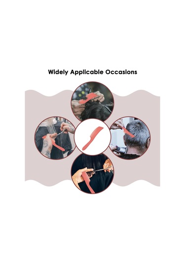 Suntek Berber Stilisti Kavisli Şekillendirme Tarak Düz Turuncu