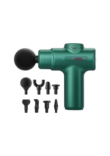 Fasya Tabancası Sınır Ötesi Mini Şarj Mini Taşınabilir Kas Masajı Küçük Erkek Ve Kadın Masajı Ev Fasya Tabancası 49endb Açık Yeşil